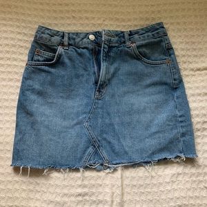 Topshop jean skirt